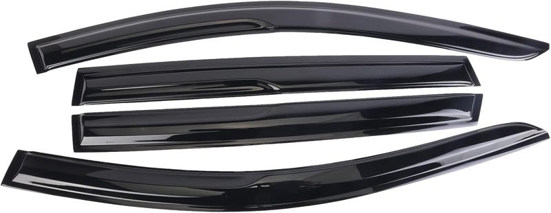 WONSABON Tape-On Window Visors Deflectors Rain Guards 4 Piece Set ‎Compatible with 2013-2018 Toyota Rav4 94992 - Image 2